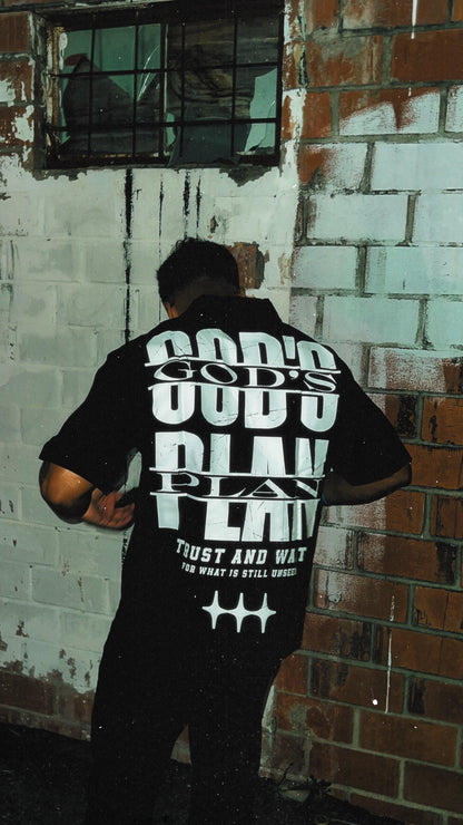 Camiseta negra “EL PLAN DE DIOS”